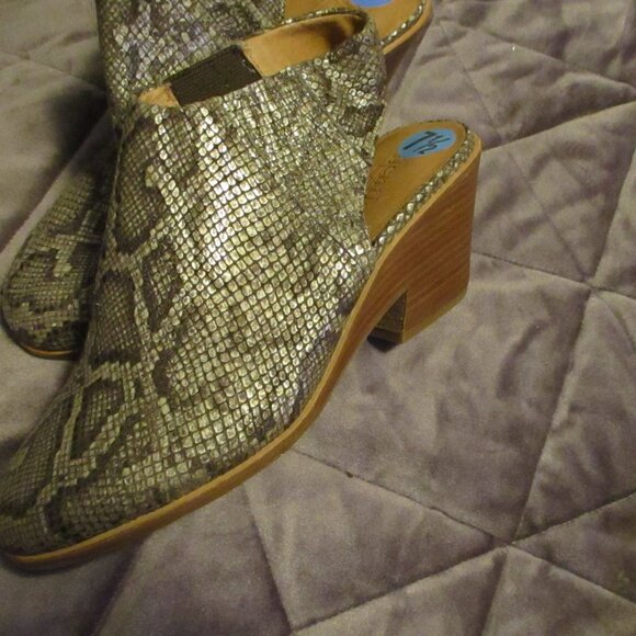new gental soles by Kenneth cole snake skin heels sz 7.5 M - Picture 8 of 8